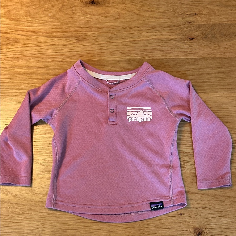 Patagonia Capilene Base Layer Set 12-18 months in pink
